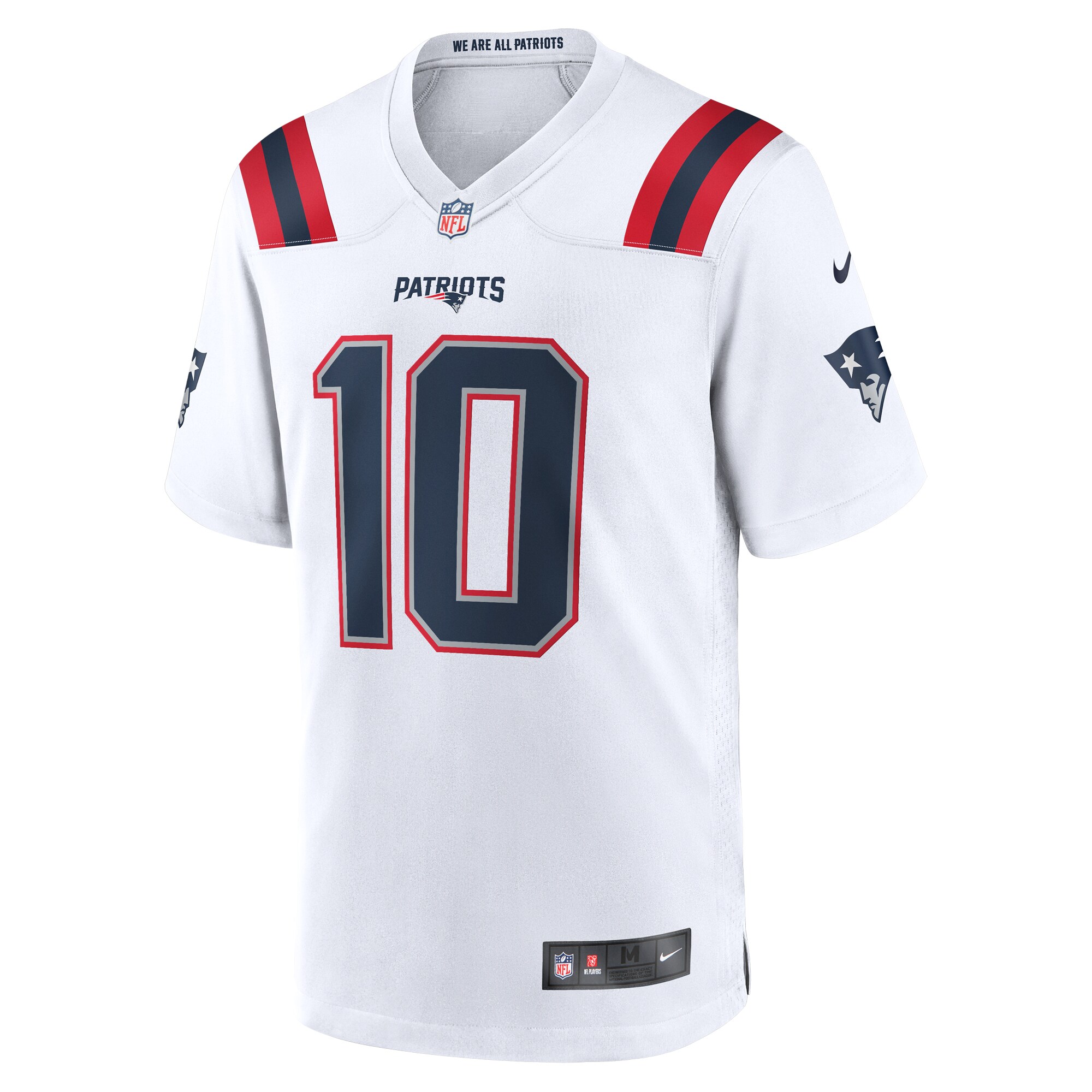 Drake Maye New England Patriots Nike 2024 NFL Draft First Round Pick Player Game Jersey – White - Image 2