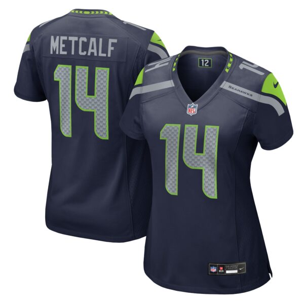DK Metcalf Seattle Seahawks Nike Women’s Team Game Jersey – College College Navy