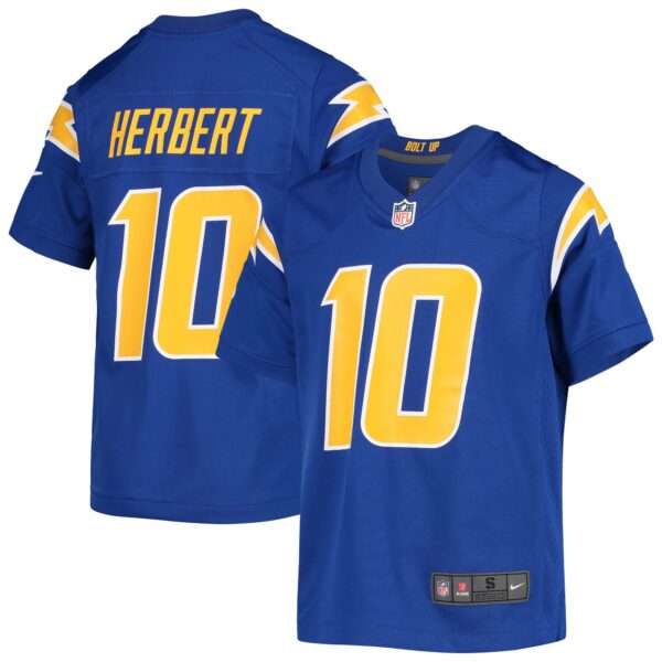 Justin Herbert Los Angeles Chargers Nike Youth Game Jersey – Royal