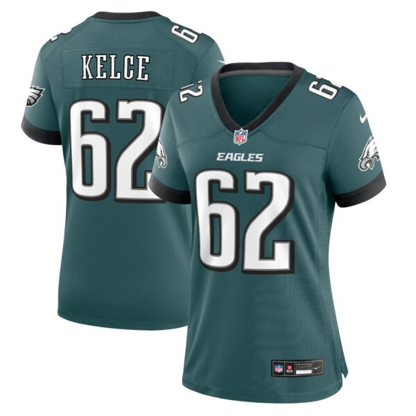 Jason Kelce Philadelphia Eagles Nike Women’s Team Game Jersey – Midnight Green