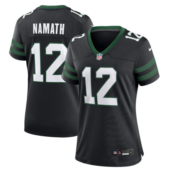 Joe Namath New York Jets Nike Women’s Retired Player Alternate Game Jersey – Legacy Black