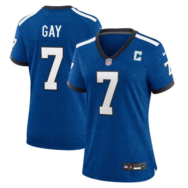 Matt Gay Indianapolis Colts Nike Women’s Indiana Nights Alternate Game Jersey – Royal