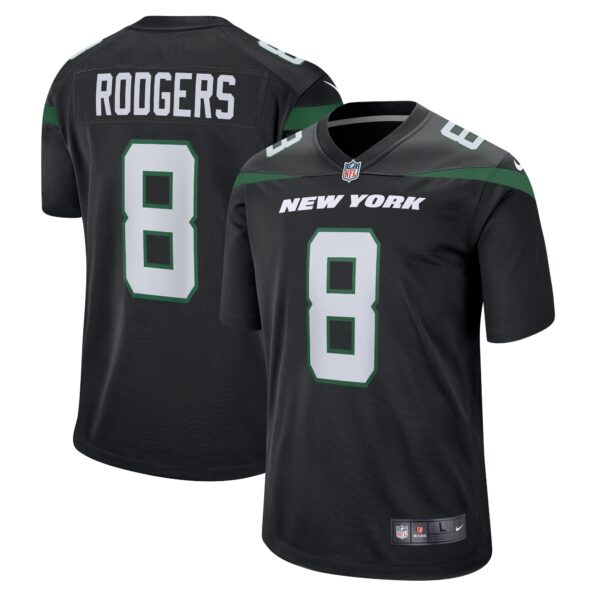 Aaron Rodgers New York Jets Nike Game Jersey – Black