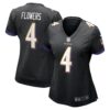 Zay Flowers Baltimore Ravens Nike Women’s Team Game Jersey – Black