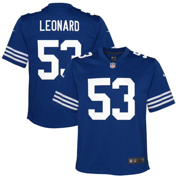 Shaquille Leonard Indianapolis Colts Nike Youth Game Jersey – Royal