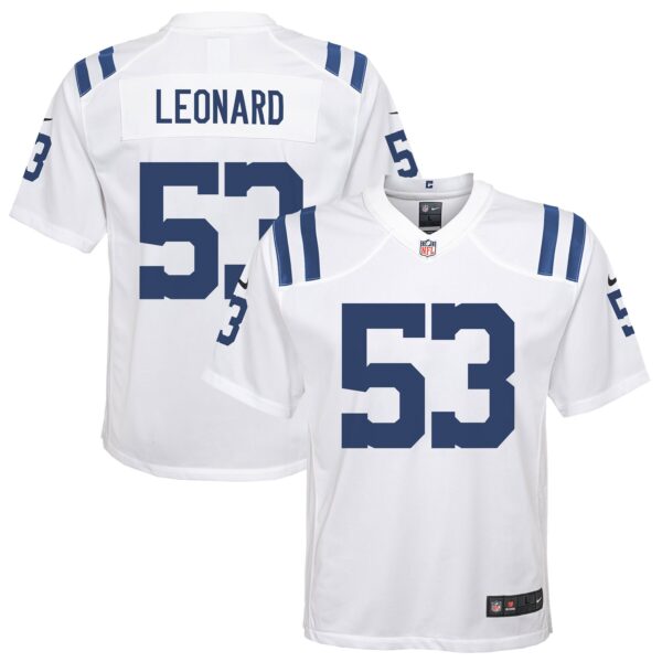 Shaquille Leonard Indianapolis Colts Nike Youth Game Jersey – White