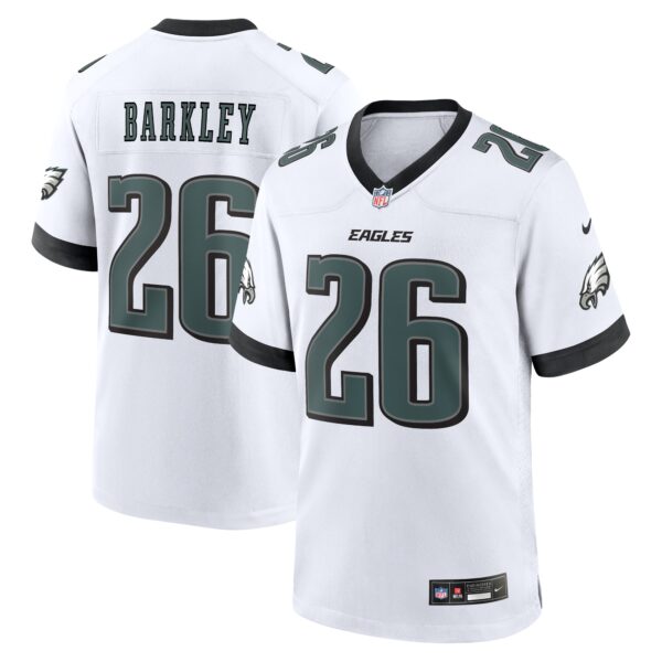 Saquon Barkley Philadelphia Eagles Nike White Game Jersey – White