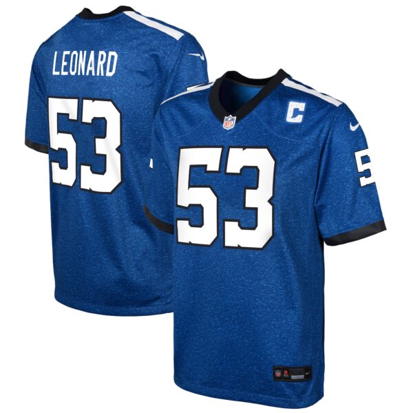 Shaquille Leonard Indianapolis Colts Nike Youth Game Jersey – Blue