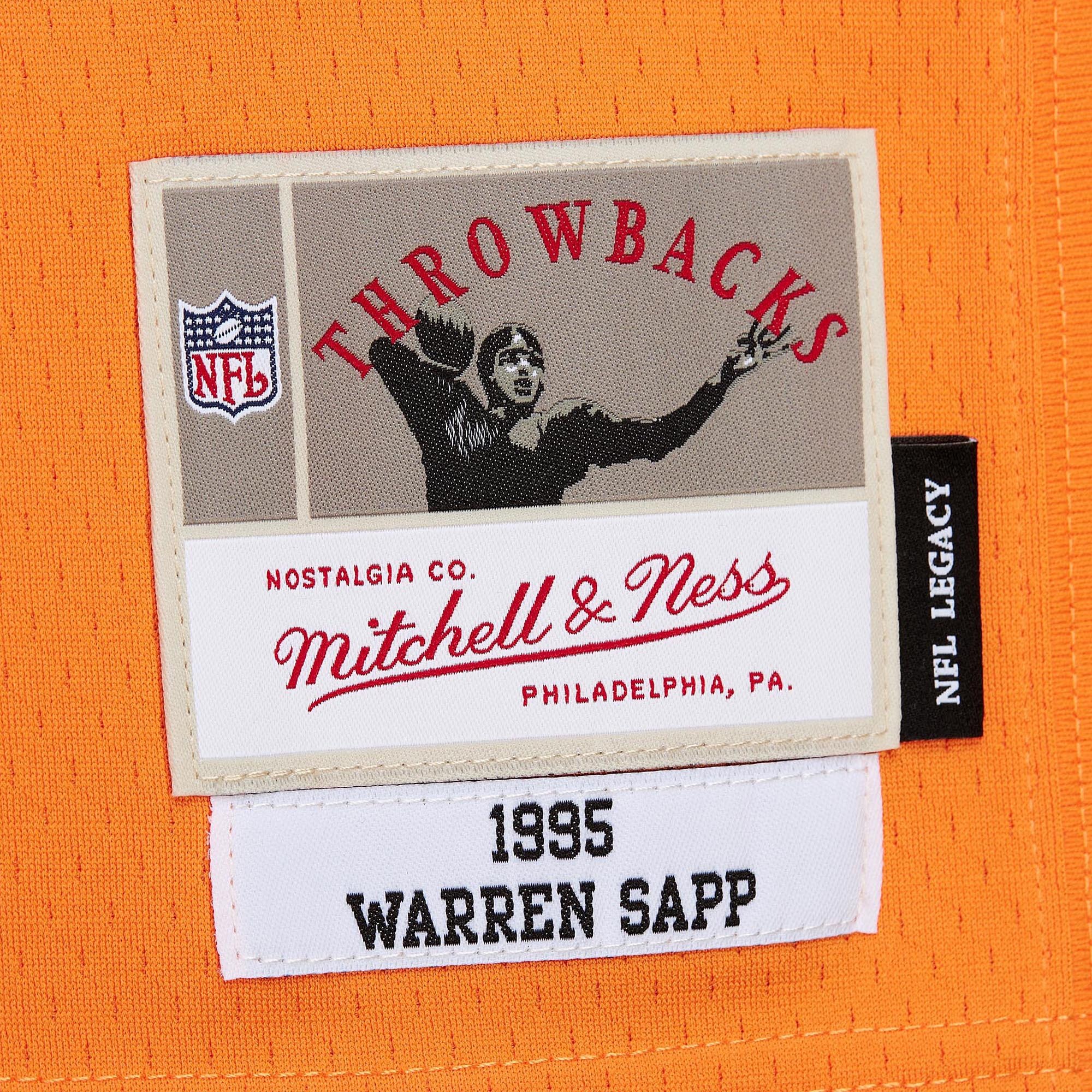 Warren Sapp Tampa Bay Buccaneers Mitchell & Ness 1995 Legacy Jersey – Orange - Image 3
