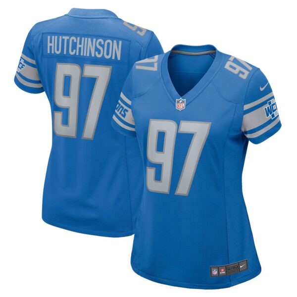 Aidan Hutchinson Detroit Lions Nike Women’s Game Jersey – Blue