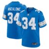 Alex Anzalone Detroit Lions Nike Game Jersey – Blue