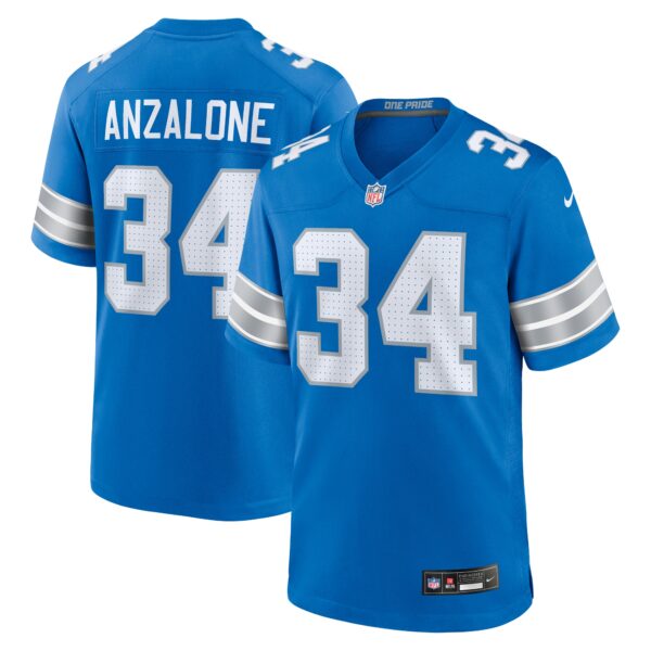 Alex Anzalone Detroit Lions Nike Game Jersey – Blue