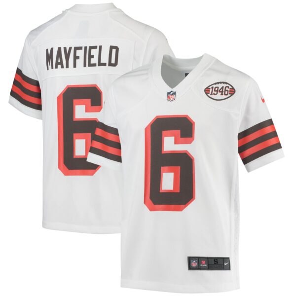 Baker Mayfield Cleveland Browns Nike Youth 1946 Collection Alternate Game Jersey – White