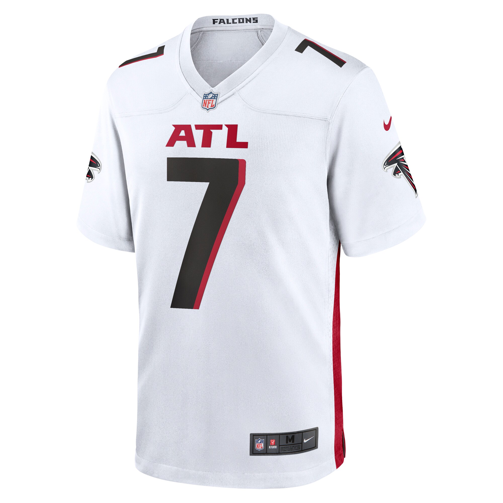 Bijan Robinson Atlanta Falcons Nike 2023 NFL Draft First Round Pick Game Jersey – White - Image 2