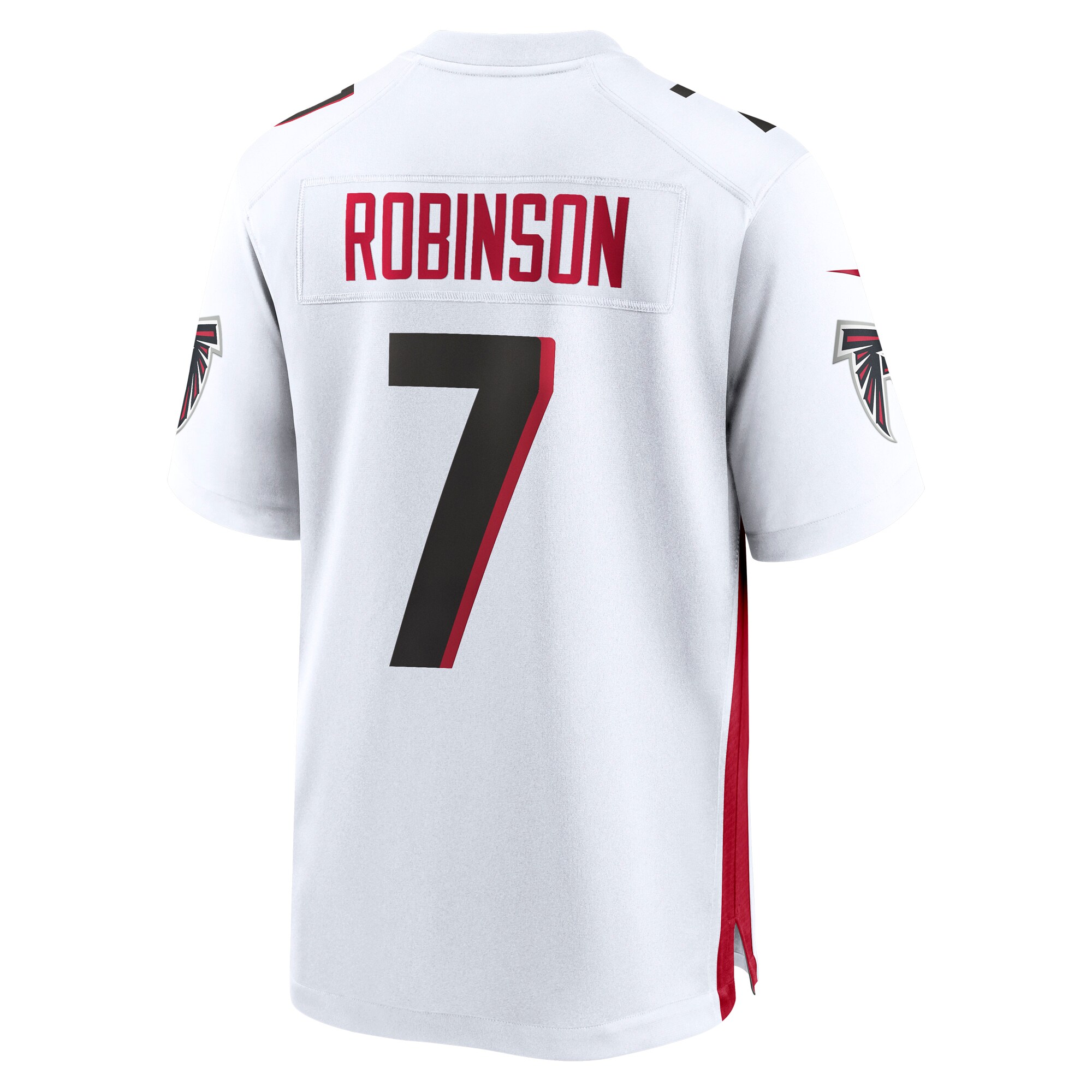Bijan Robinson Atlanta Falcons Nike 2023 NFL Draft First Round Pick Game Jersey – White - Image 3