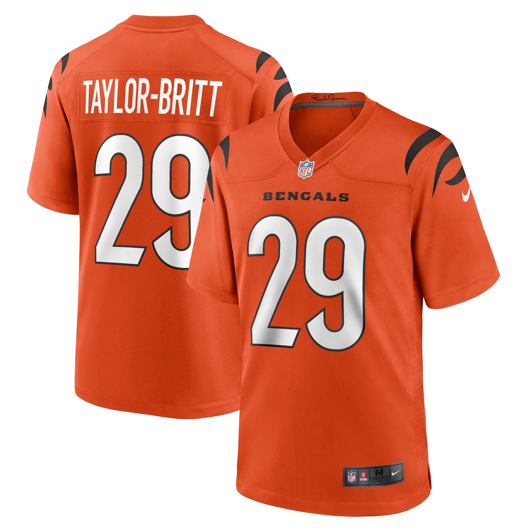 Cam Taylor-Britt Cincinnati Bengals Nike Alternate Game Jersey – Orange