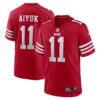 Brandon Aiyuk San Francisco 49ers Nike Team Player Game Jersey – Scarlet