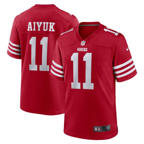 Brandon Aiyuk San Francisco 49ers Nike Team Player Game Jersey – Scarlet