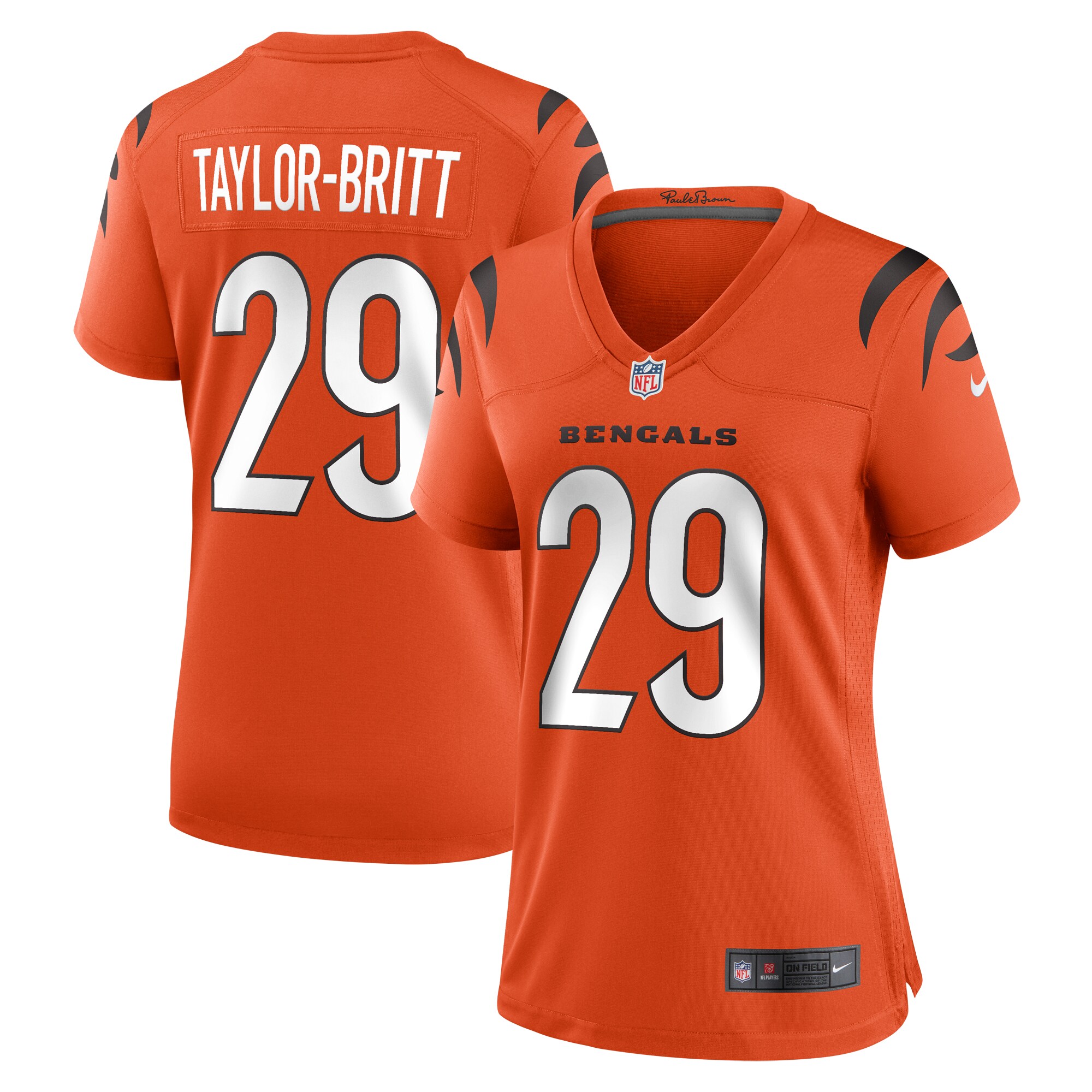 Cam Taylor-Britt Cincinnati Bengals Nike Women’s Alternate Game Jersey – Orange