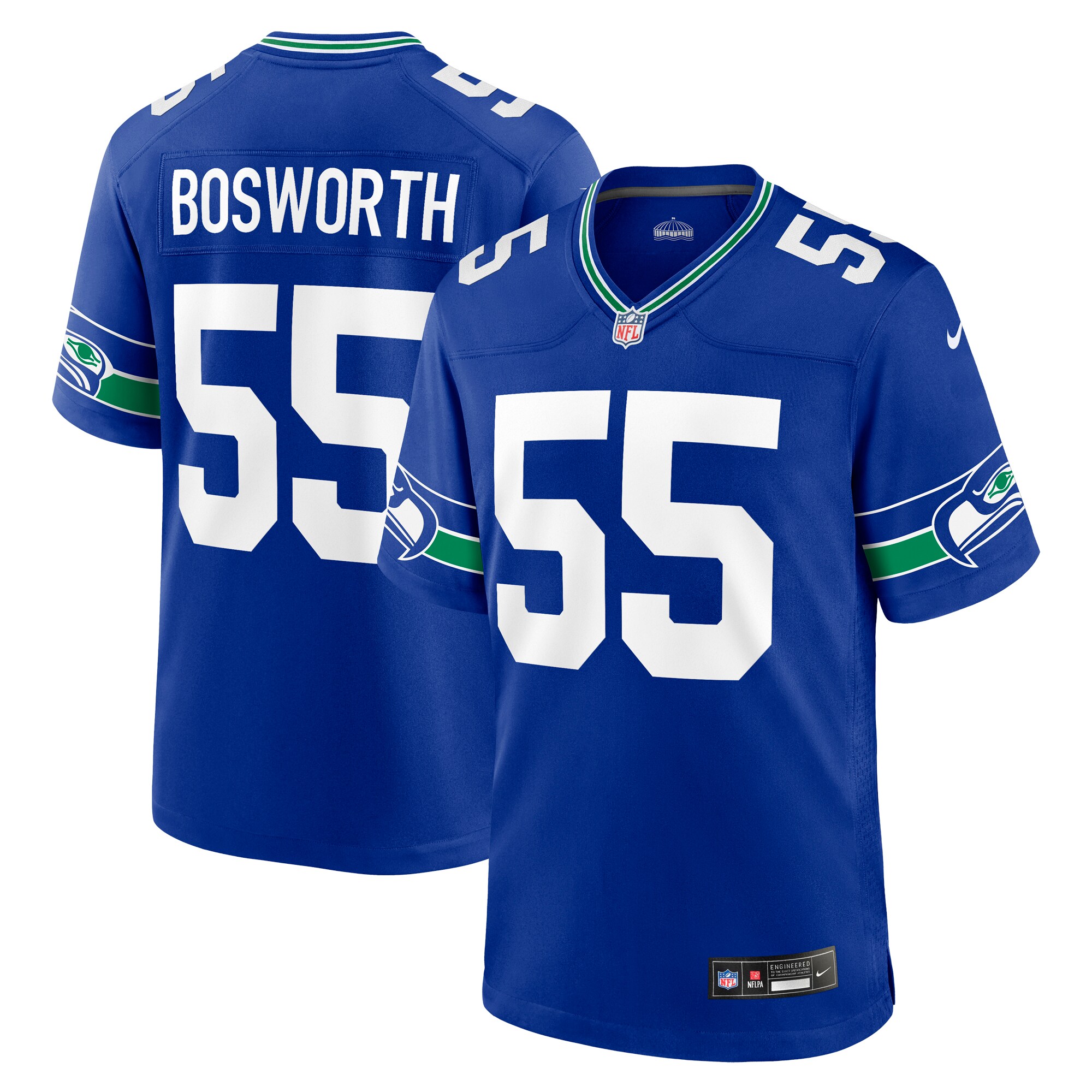 Brian Bosworth Seattle Seahawks Nike Throwback Retired Player Game Jersey – Royal