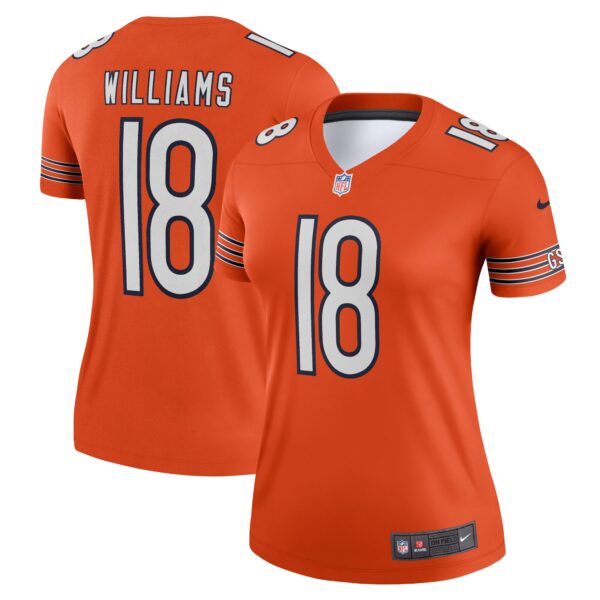 Caleb Williams Chicago Bears Nike Women’s Alternate Legend Player Performance Top – Orange