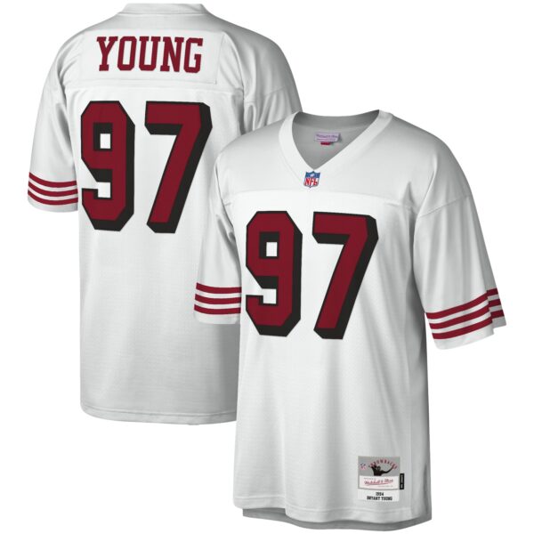 Bryant Young San Francisco 49ers Mitchell & Ness Legacy Jersey – White