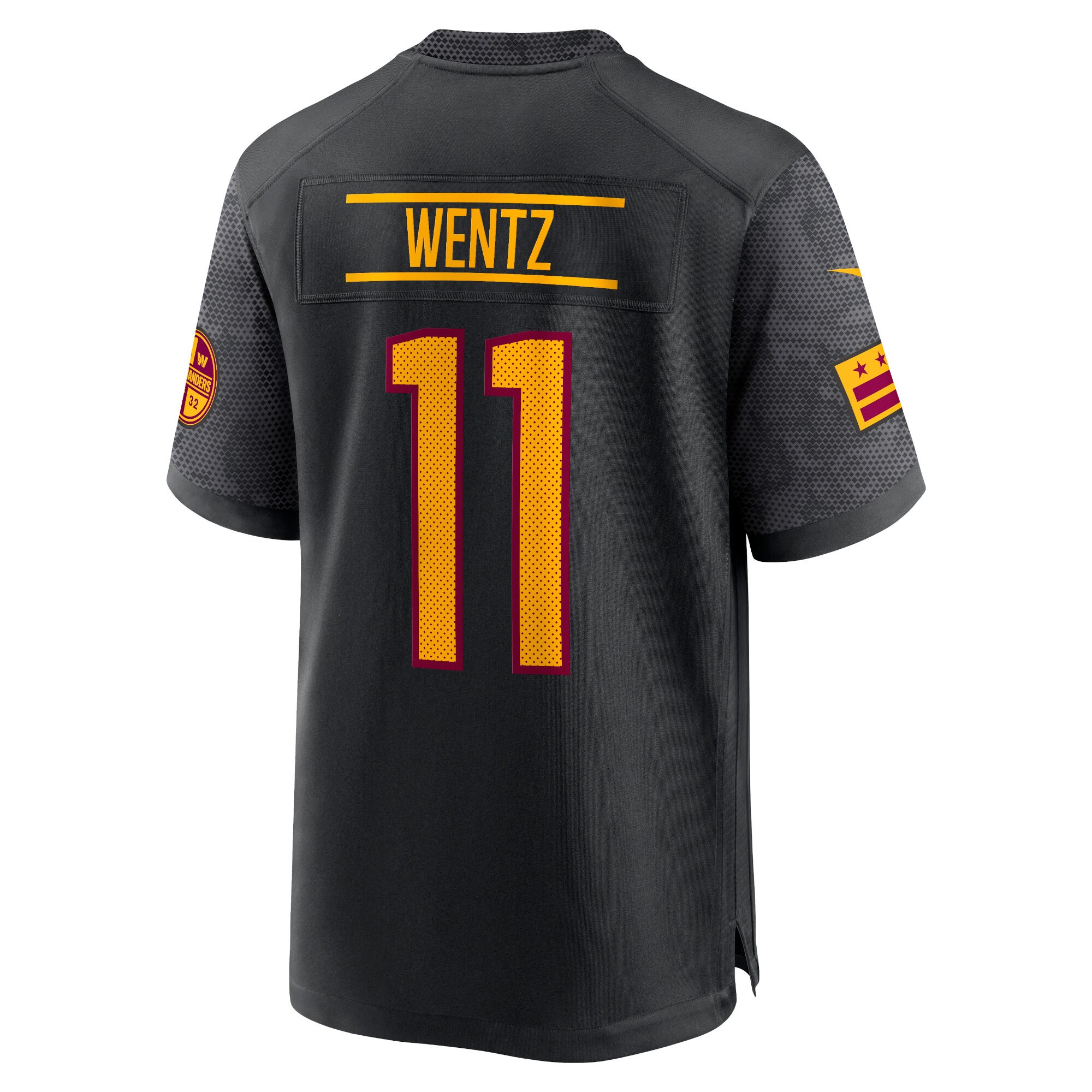 Carson Wentz Washington Commanders Nike Youth Alternate Game Jersey – Black - Image 3