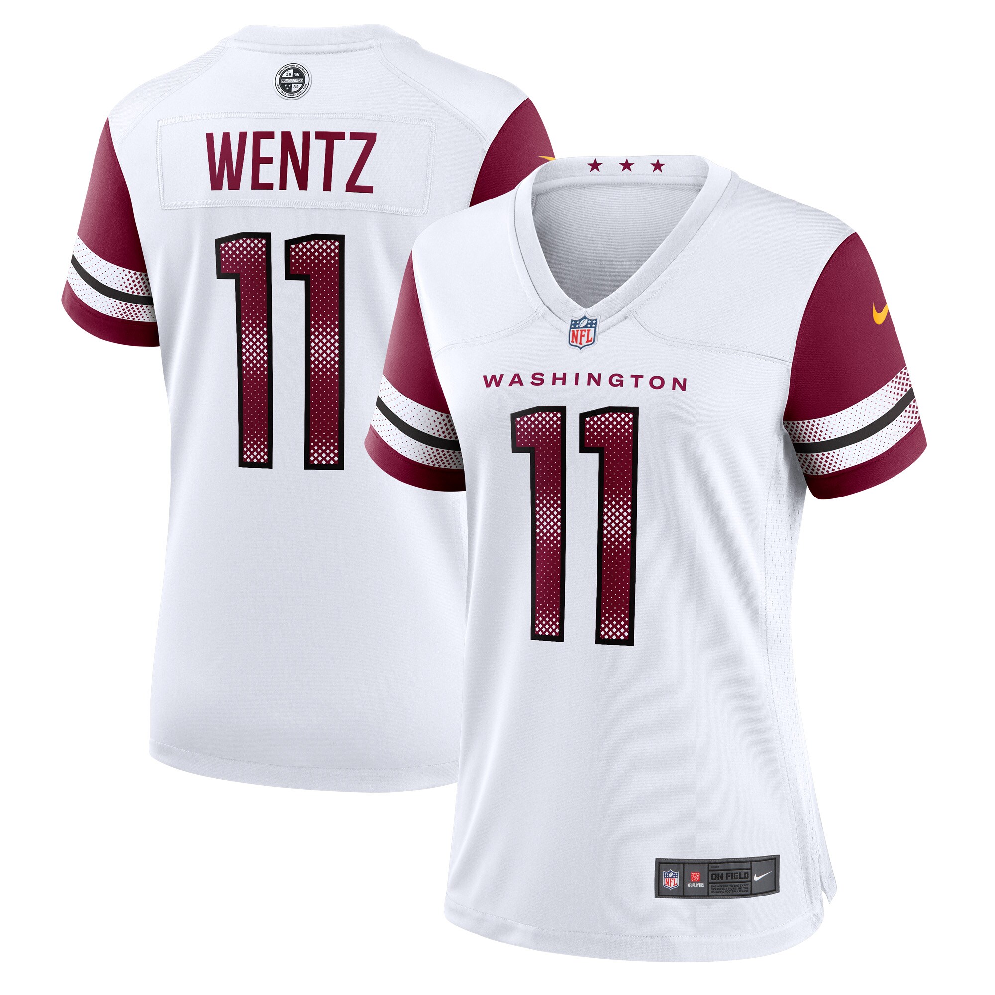 Carson Wentz Washington Commanders Nike Women’s Game Jersey – White