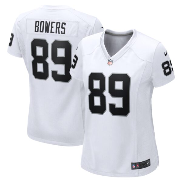 Brock Bowers Las Vegas Raiders Nike Women’s Game Jersey – White