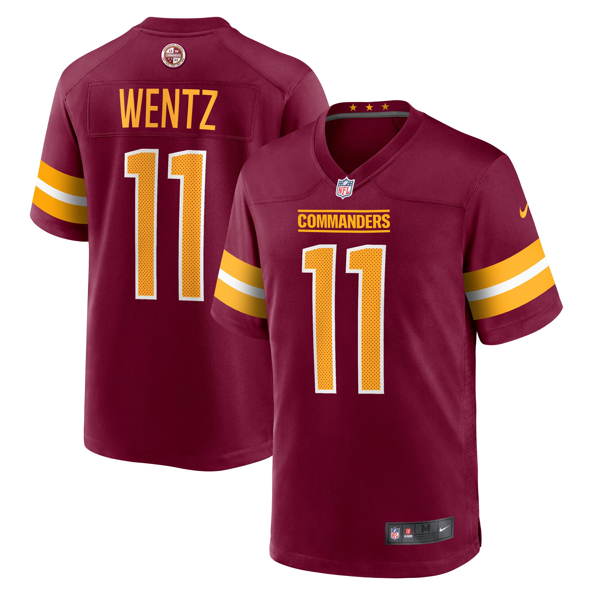 Carson Wentz Washington Commanders Nike Game Jersey – Burgundy