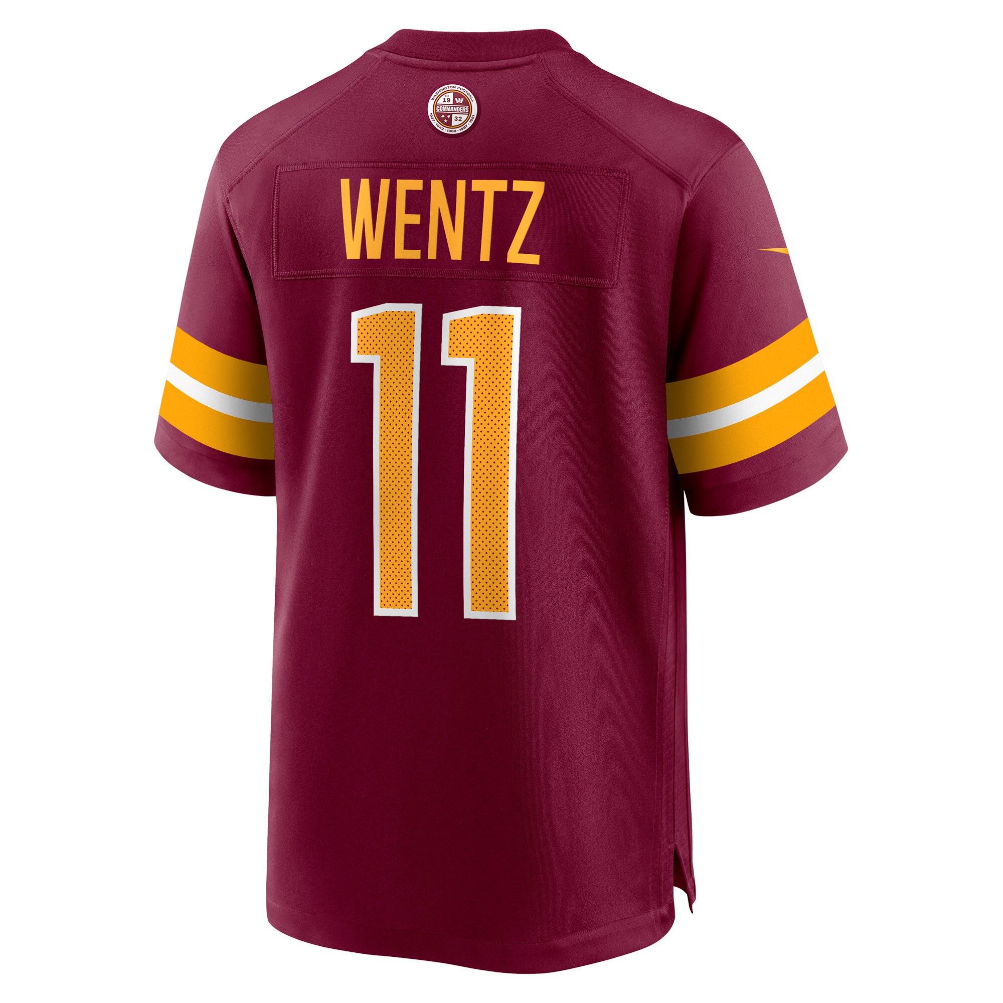 Carson Wentz Washington Commanders Nike Game Jersey – Burgundy - Image 3