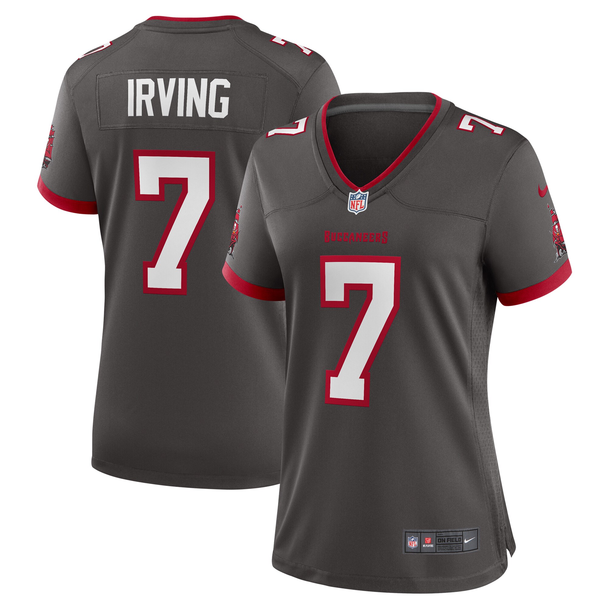 Bucky Irving Tampa Bay Buccaneers Nike Women’s Alternate Game Jersey – Pewter