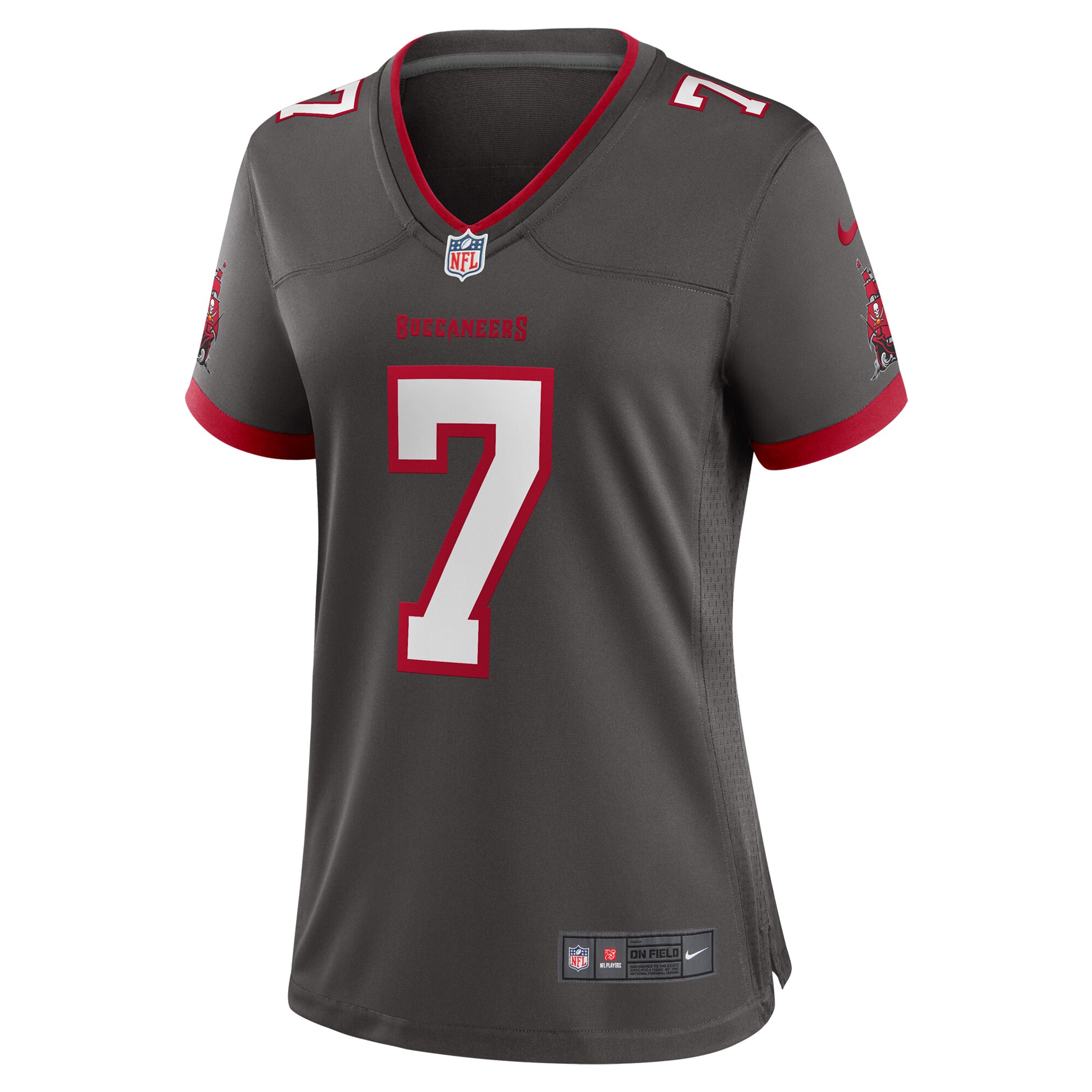 Bucky Irving Tampa Bay Buccaneers Nike Women’s Alternate Game Jersey – Pewter - Image 2