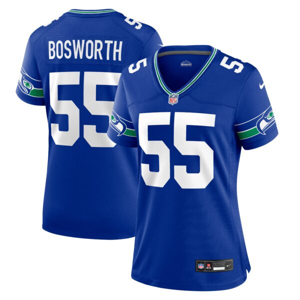 Brian Bosworth Seattle Seahawks Nike Women’s Throwback Retired Player Game Jersey – Royal