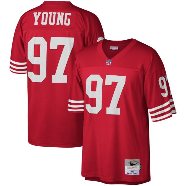 Bryant Young San Francisco 49ers Mitchell & Ness Legacy Jersey – Scarlet