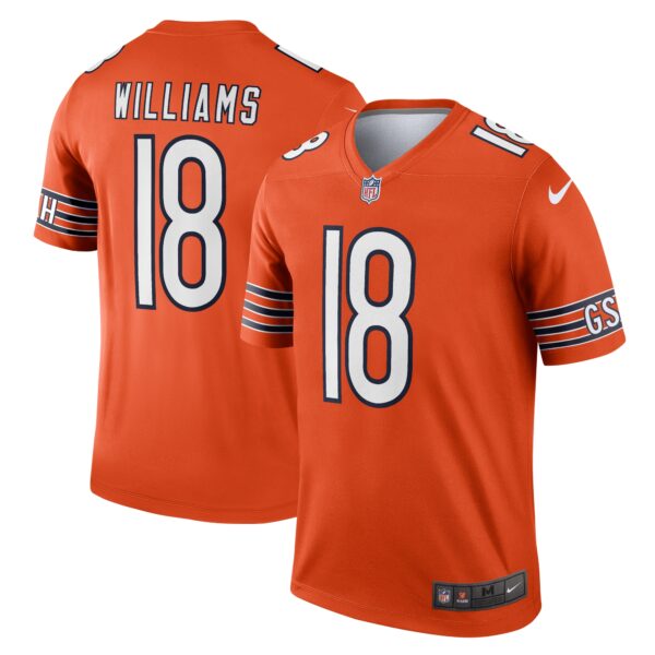 Caleb Williams Chicago Bears Nike Alternate Legend Player Performance Top – Orange