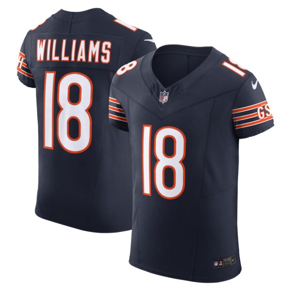 Caleb Williams Chicago Bears Nike Team Vapor F.U.S.E. Elite Jersey – Navy