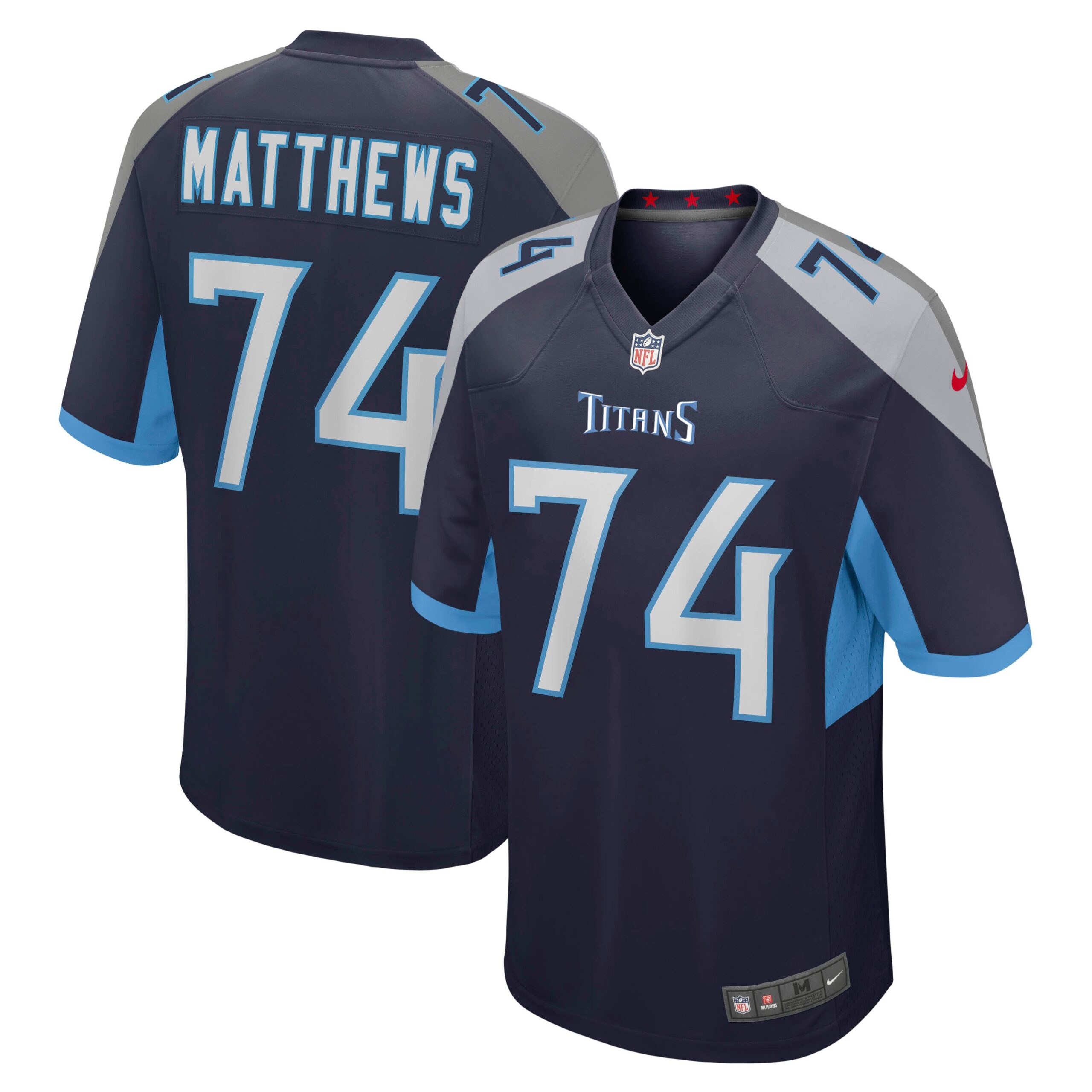 Bruce Matthews Tennessee Titans Nike Retired Player Jersey – Navy
