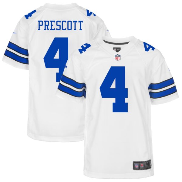 Dak Prescott Dallas Cowboys Nike Youth Game Jersey – White