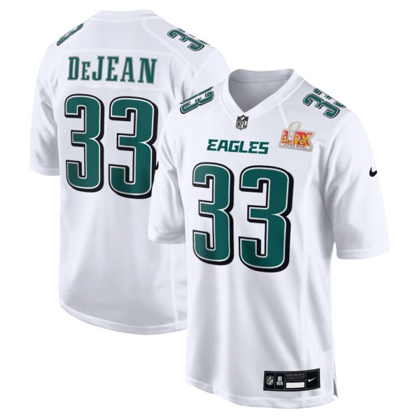 Cooper DeJean Philadelphia Eagles Nike Super Bowl LIX Fashion Game Jersey – Tundra White