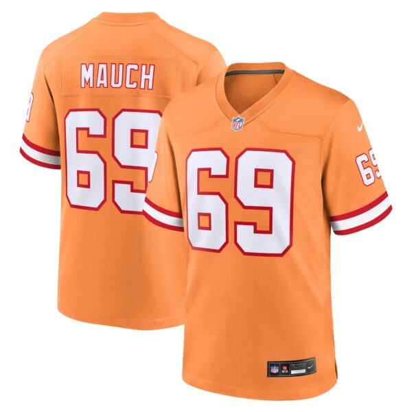 Cody Mauch Tampa Bay Buccaneers Nike Throwback Game Jersey – Orange