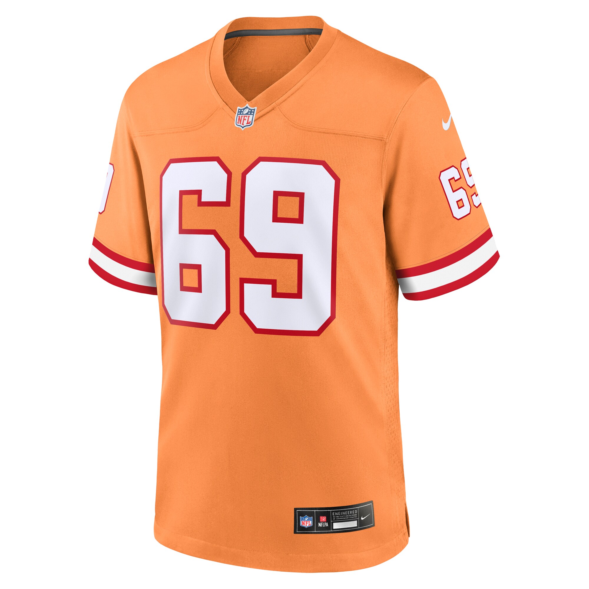 Cody Mauch Tampa Bay Buccaneers Nike Throwback Game Jersey – Orange - Image 2