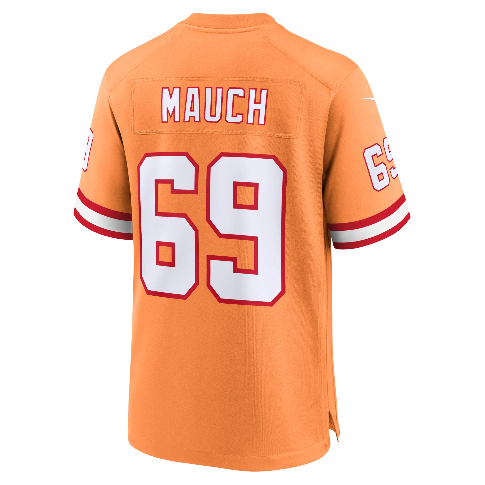 Cody Mauch Tampa Bay Buccaneers Nike Throwback Game Jersey – Orange - Image 3
