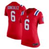 Christian Gonzalez New England Patriots Nike Women’s Alternate Team Game Jersey – Red