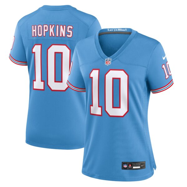 DeAndre Hopkins Tennessee Titans Nike Women’s Oilers Throwback Player Game Jersey – Light Blue