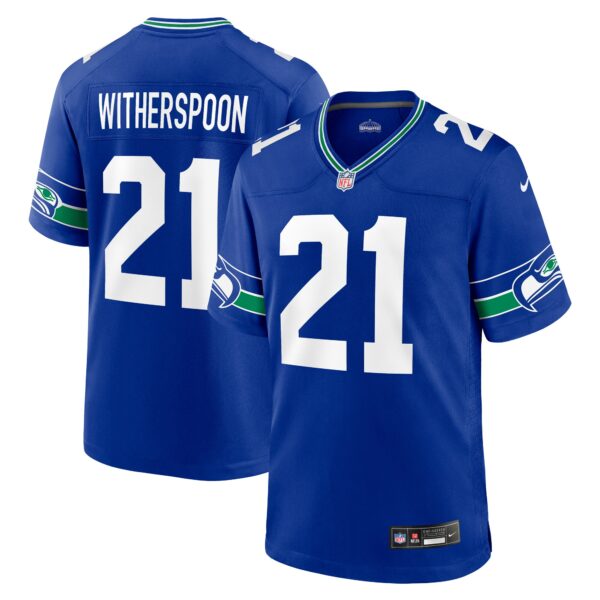 Devon Witherspoon Seattle Seahawks Nike Throwback Player Game Jersey – Royal