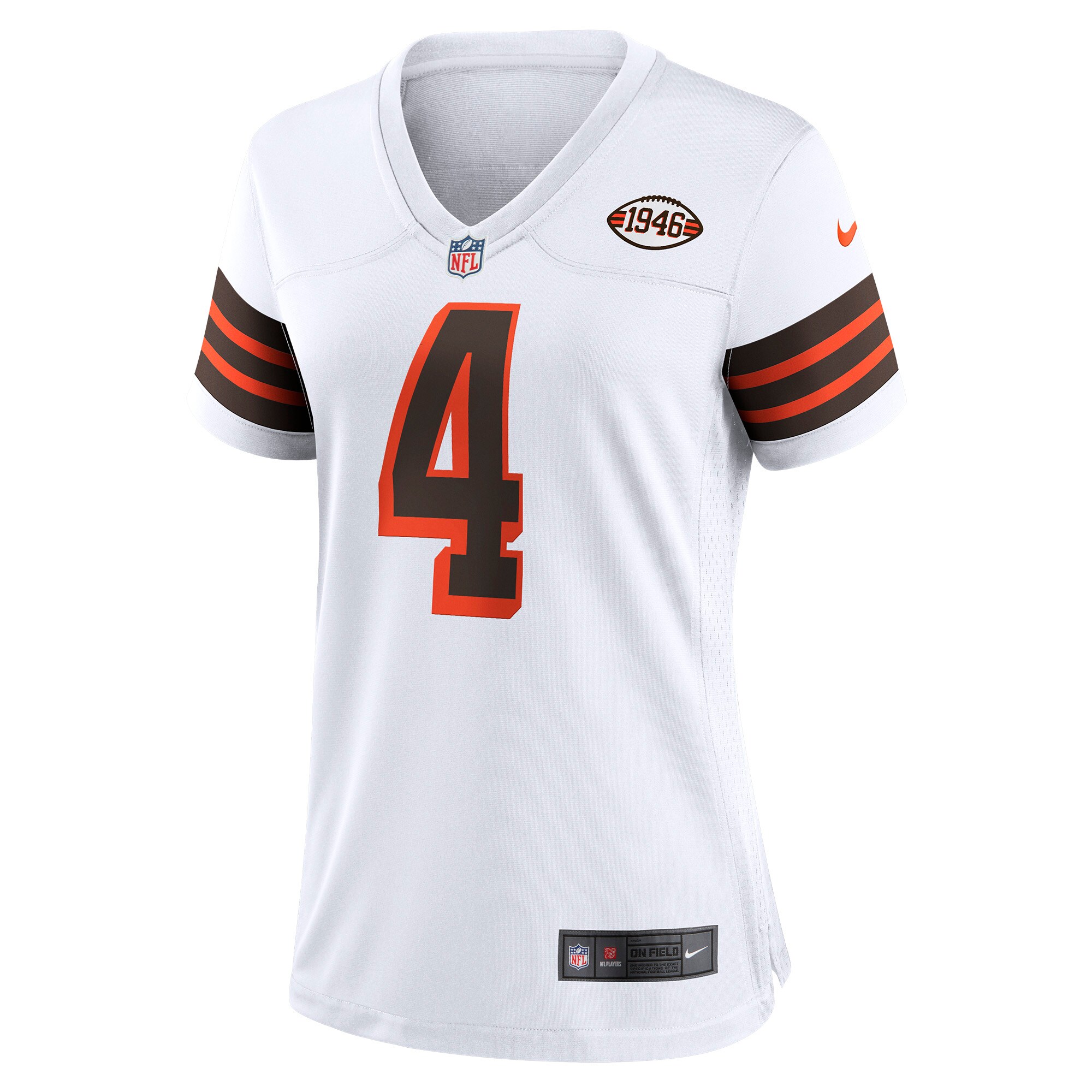 Deshaun Watson Cleveland Browns Nike Women’s Player Jersey – White - Image 2