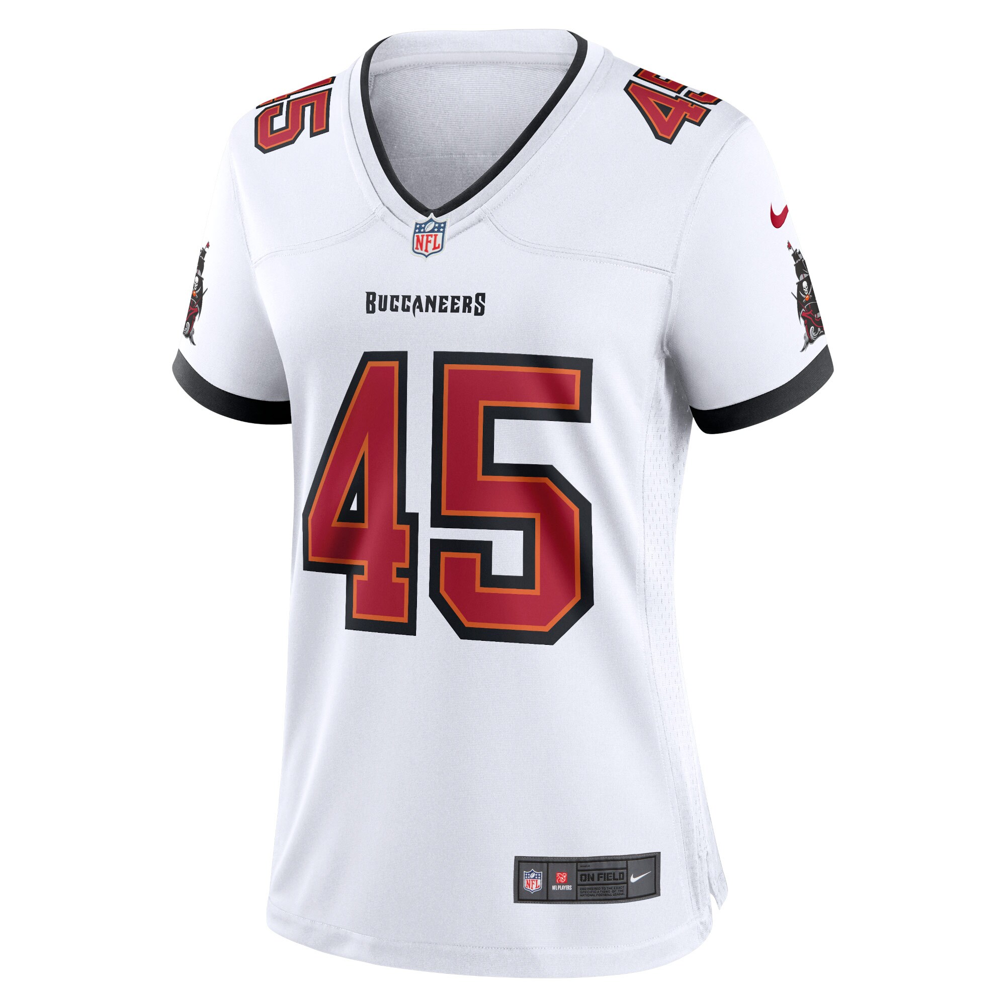 Devin White Tampa Bay Buccaneers Nike Women’s Game Jersey – White - Image 2
