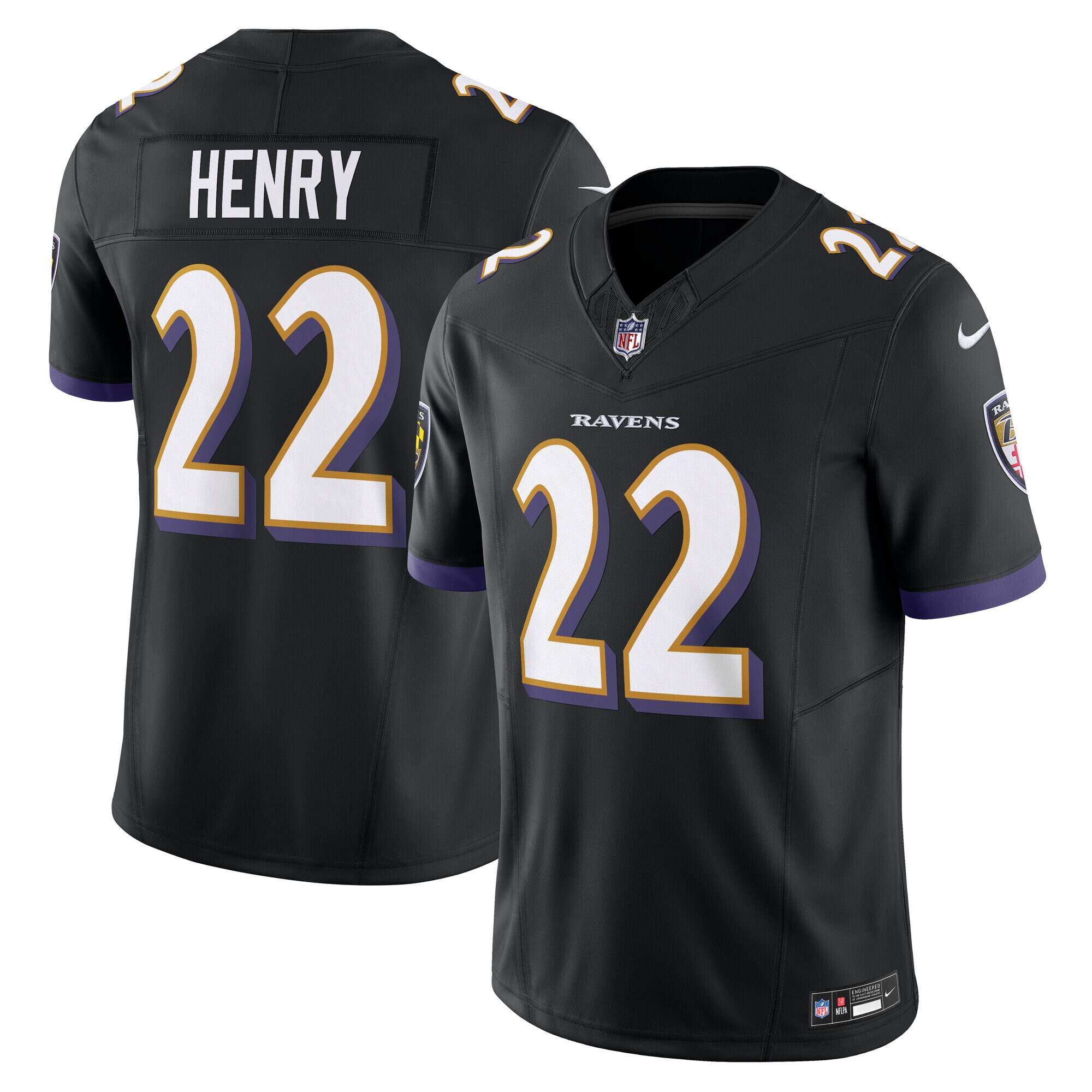Derrick Henry Baltimore Ravens Nike Vapor F.U.S.E. Limited Jersey – Black