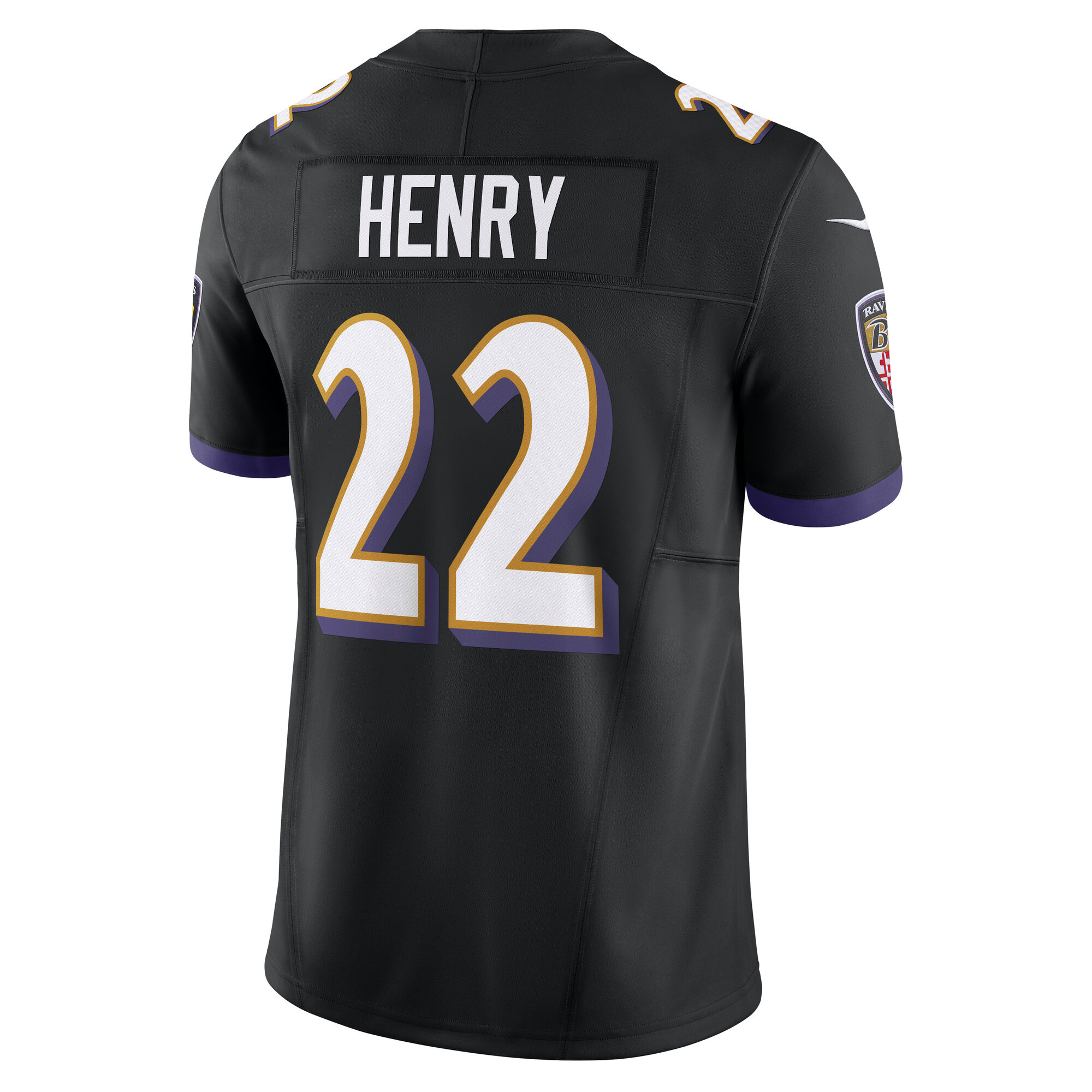 Derrick Henry Baltimore Ravens Nike Vapor F.U.S.E. Limited Jersey – Black - Image 3